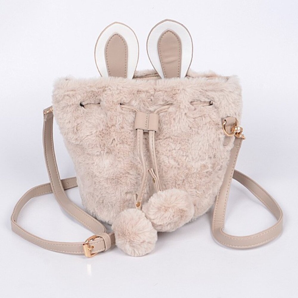 Faux Fur Bunny Bag- Multiple Colors Available - Picture 3 of 7